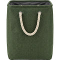 Ziloa Tall Fabric Storage Basket Moss 17 in With Handles